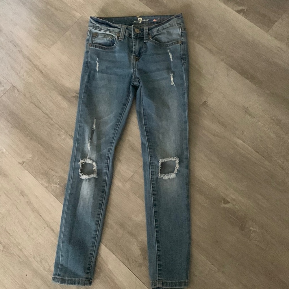 7 For All Mankind girls skinny jeans size 7
